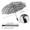 Gray Tone Music Semi-Automatic Foldable Umbrella