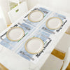 Music Bass Clef Christmas PVC Placemats