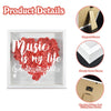 Music Is My Life Flower Shadow Box Decor