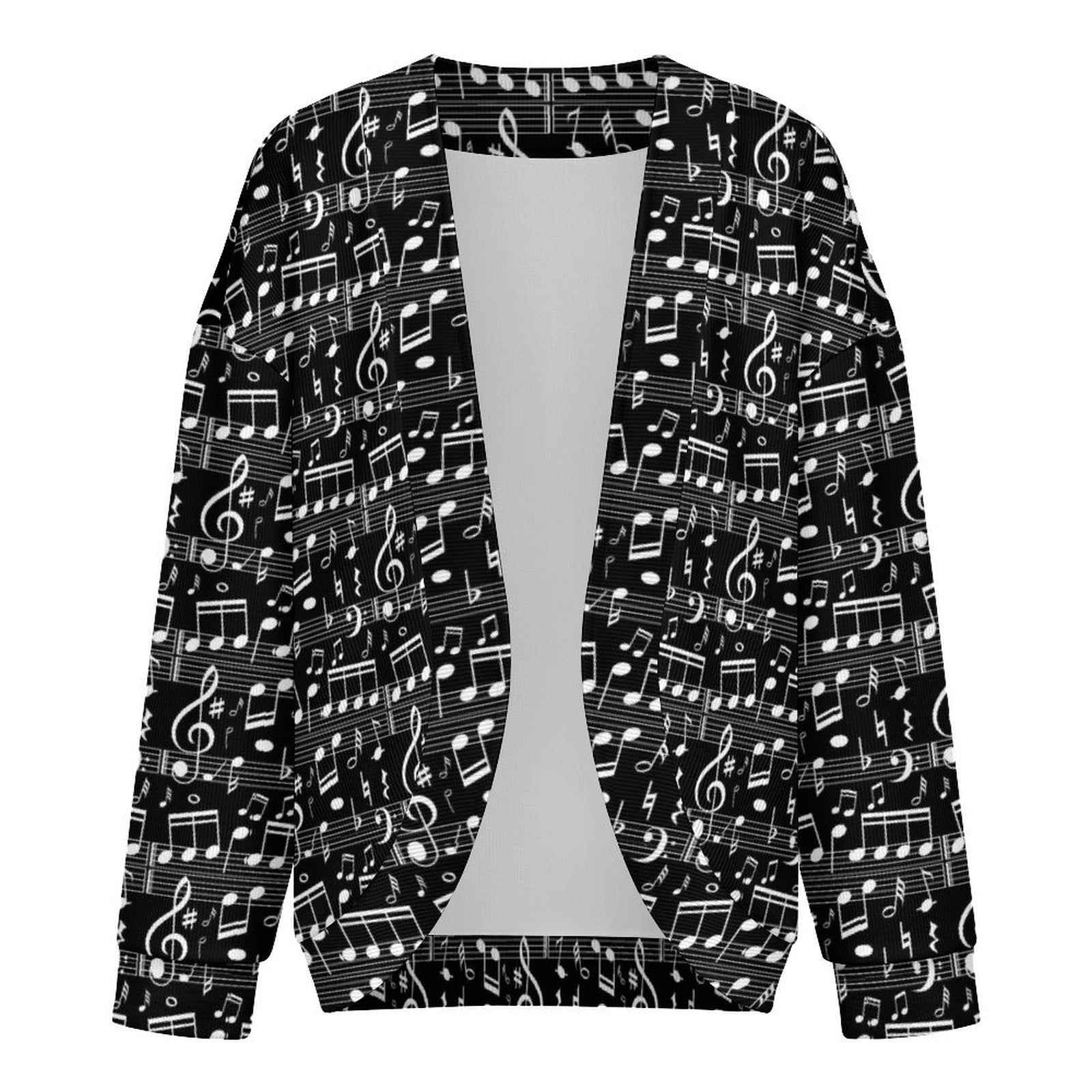 Music Scores Women's Drop Shoulder Cardigan
