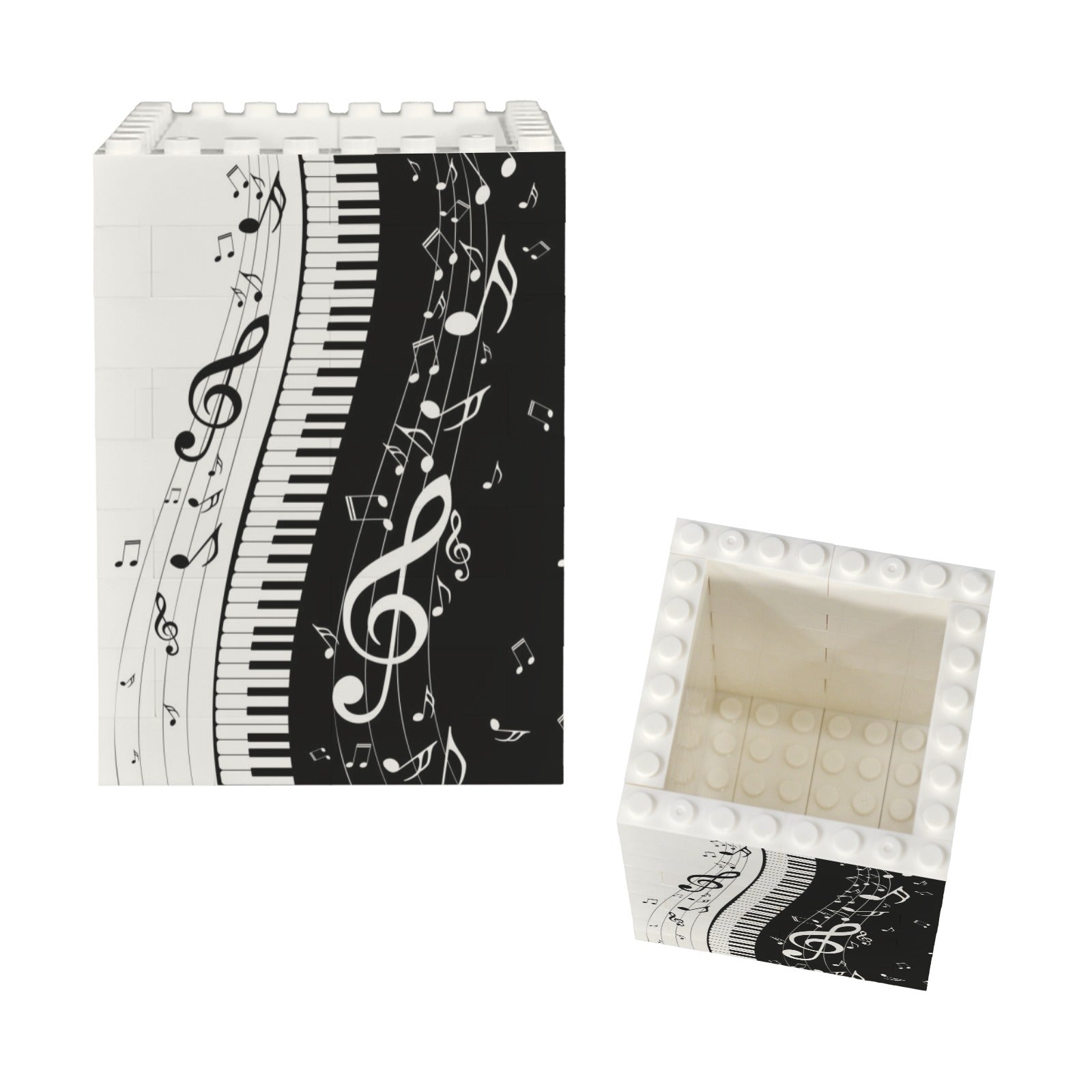 Music Piano Building Bricks Pencil Holder