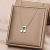 Round Eighth Note Quaver Necklace
