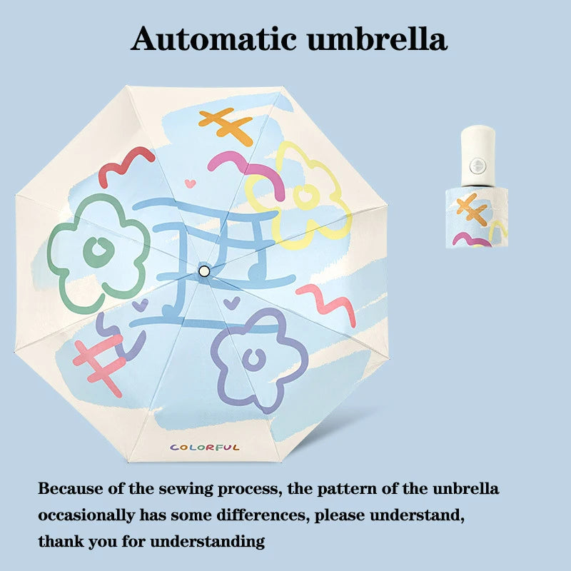 Colorful Music Flowers Umbrella