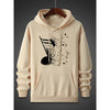 Music Note Pattern Hoodie