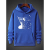 Music Note Pattern Hoodie