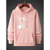 Music Note Pattern Hoodie