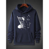 Music Note Pattern Hoodie