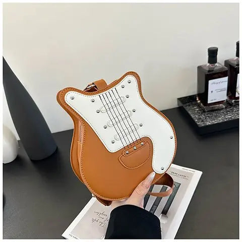 Guitar Shaped Crossbody Bag