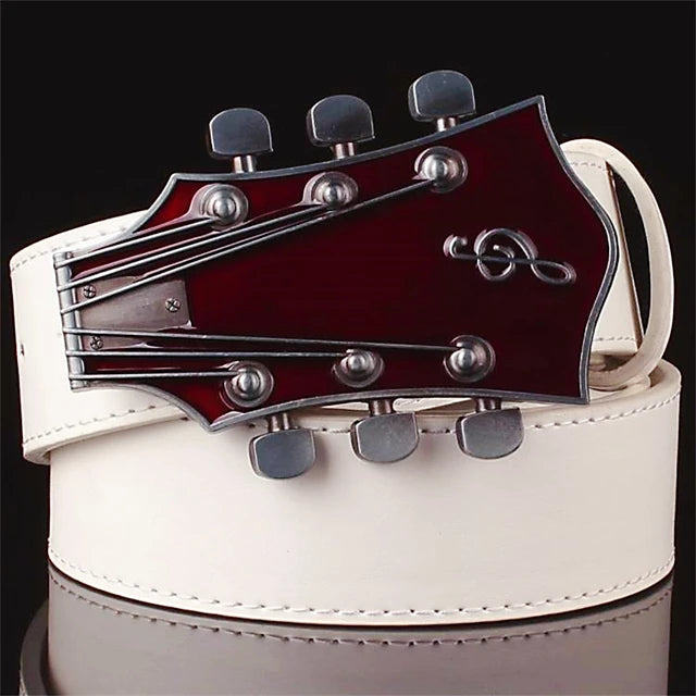 Guitar Shape Buckle Belt - Restocked