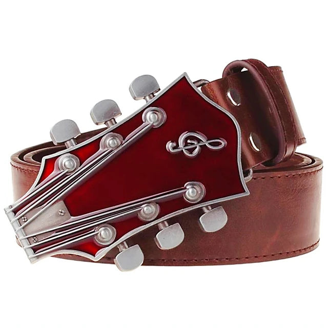 Guitar Shape Buckle Belt - Restocked