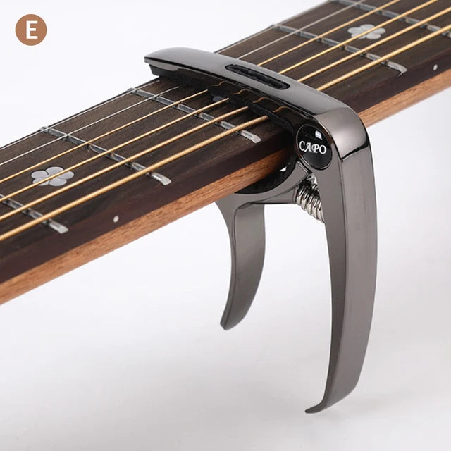 Wood/Metal Guitar Pick Holder Capo