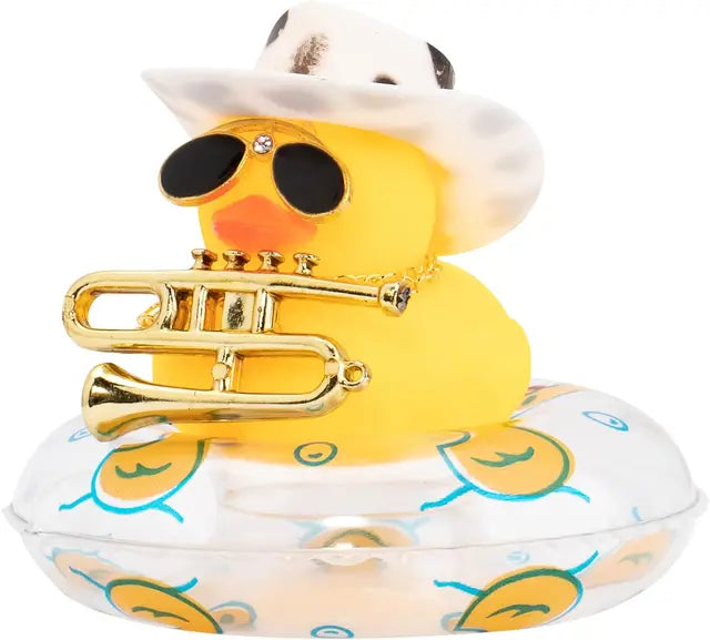 DIY Musician Duck Playing Instruments Ornament