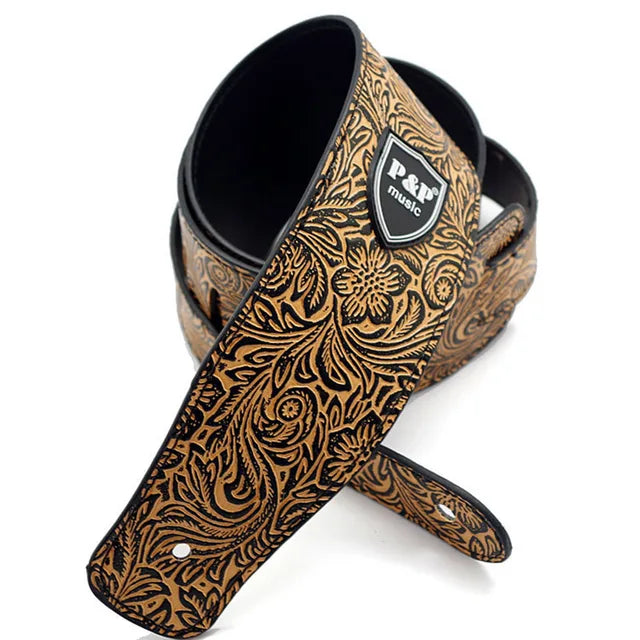 Adjustable Genuine Leather Guitar Straps