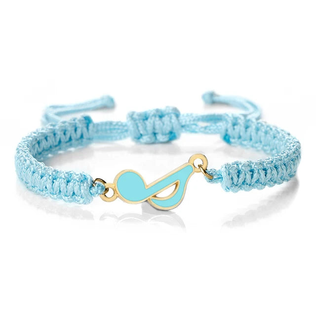 Colorful Music Note Friendship Bracelet