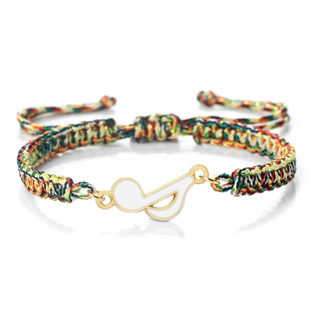 Colorful Music Note Friendship Bracelet