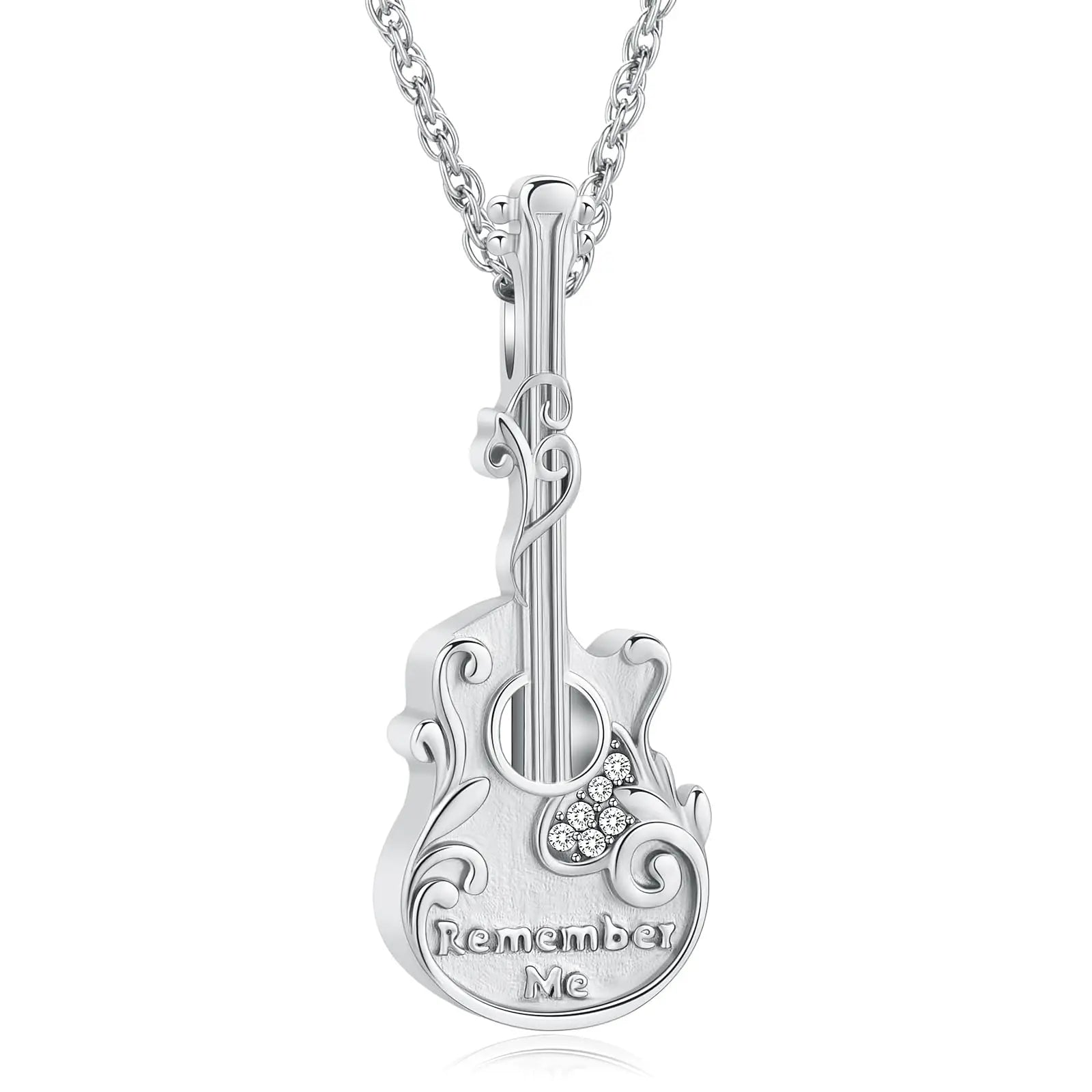 Remember Me Guitar Pendant Cremation Necklace