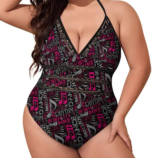 Music Series One Piece Swimsuit