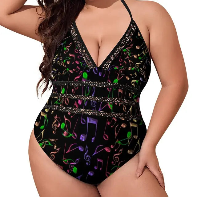 Music Series One Piece Swimsuit