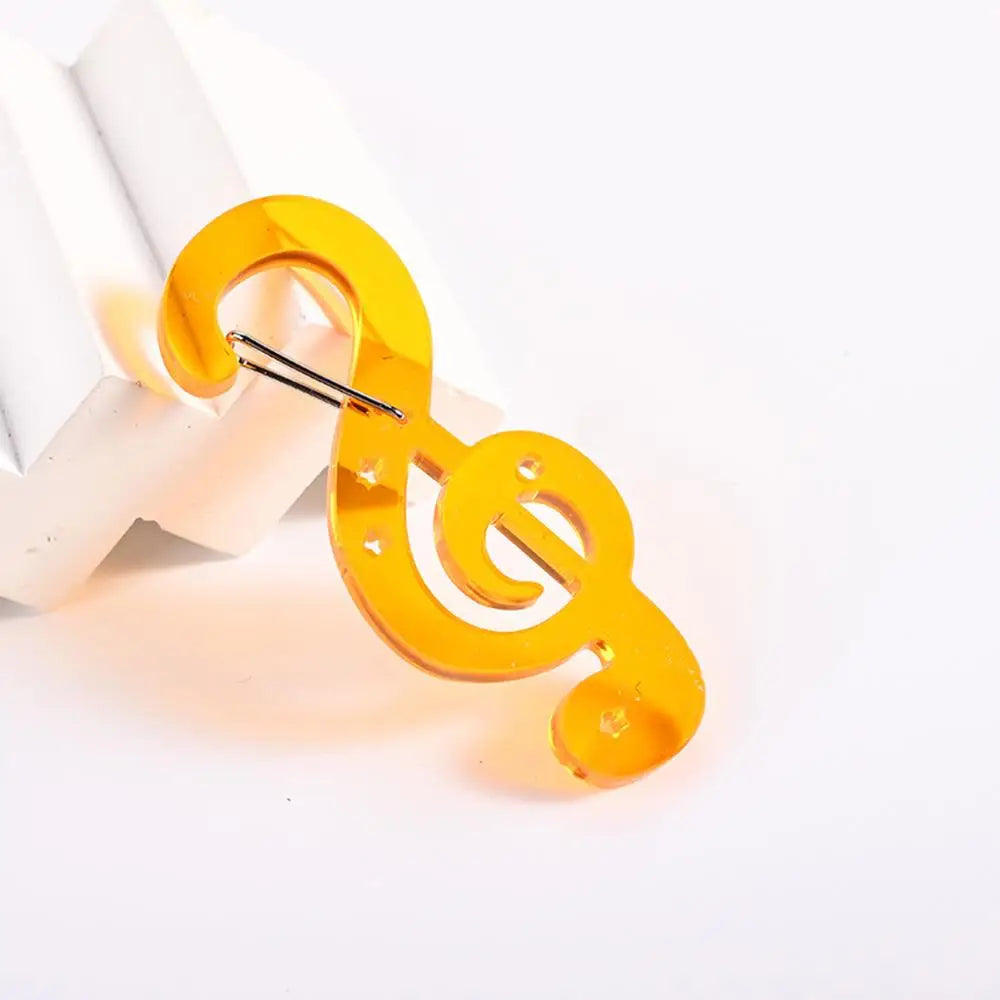 Guitar & Music Notes Acrylic Carabiner Clip
