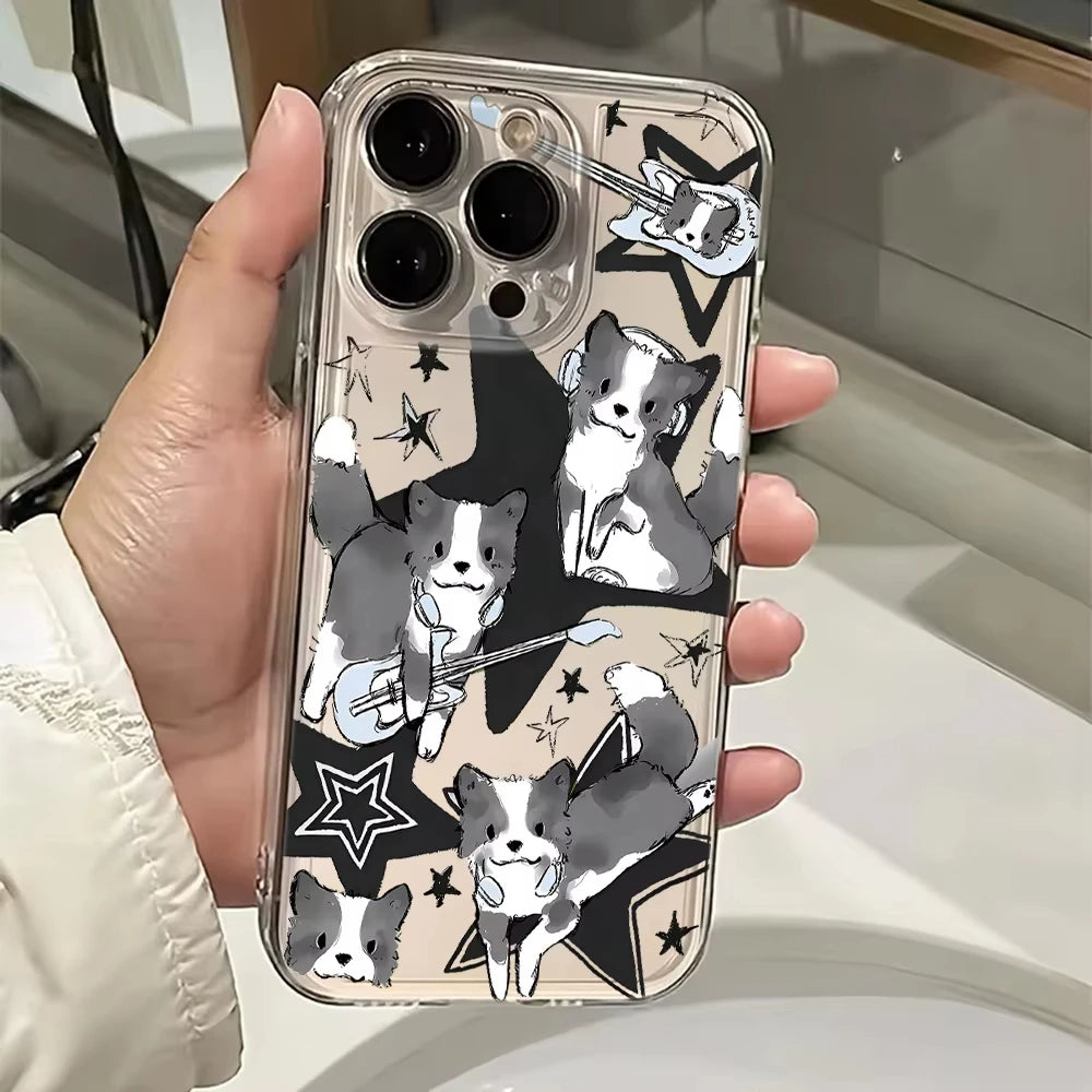 Music Cat & Dog iPhone Phone Case