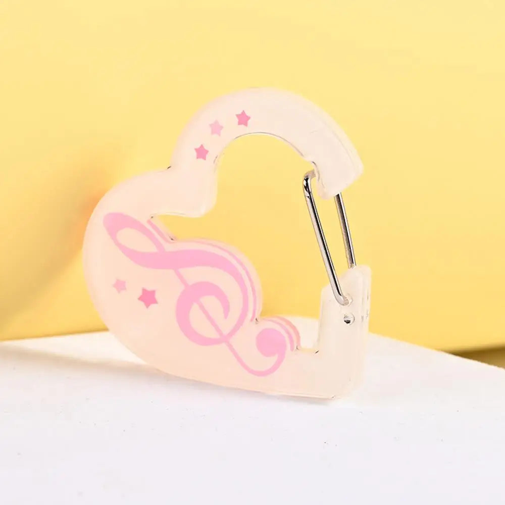 Guitar & Music Notes Acrylic Carabiner Clip