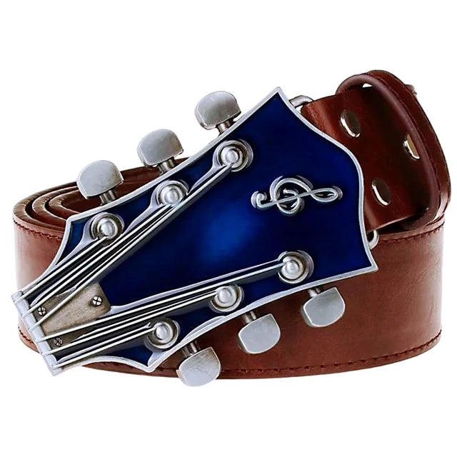 Guitar Shape Buckle Belt - Restocked