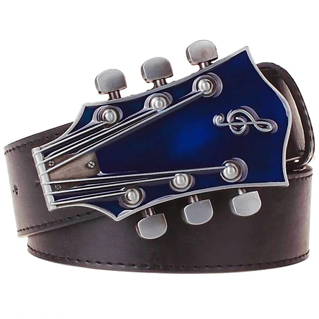 Guitar Shape Buckle Belt - Restocked