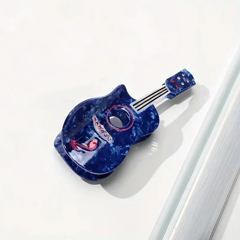 Cartoon Guitar Clip Hair Claw