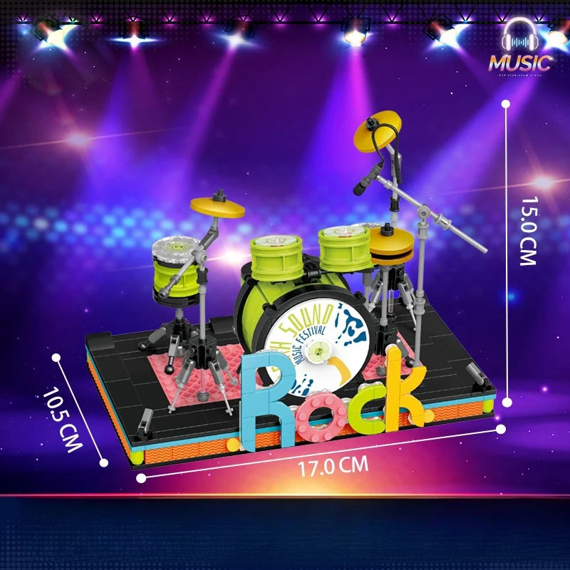 Musical Instrument LED Building Blocks Toy