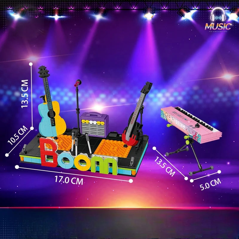 Musical Instrument LED Building Blocks Toy