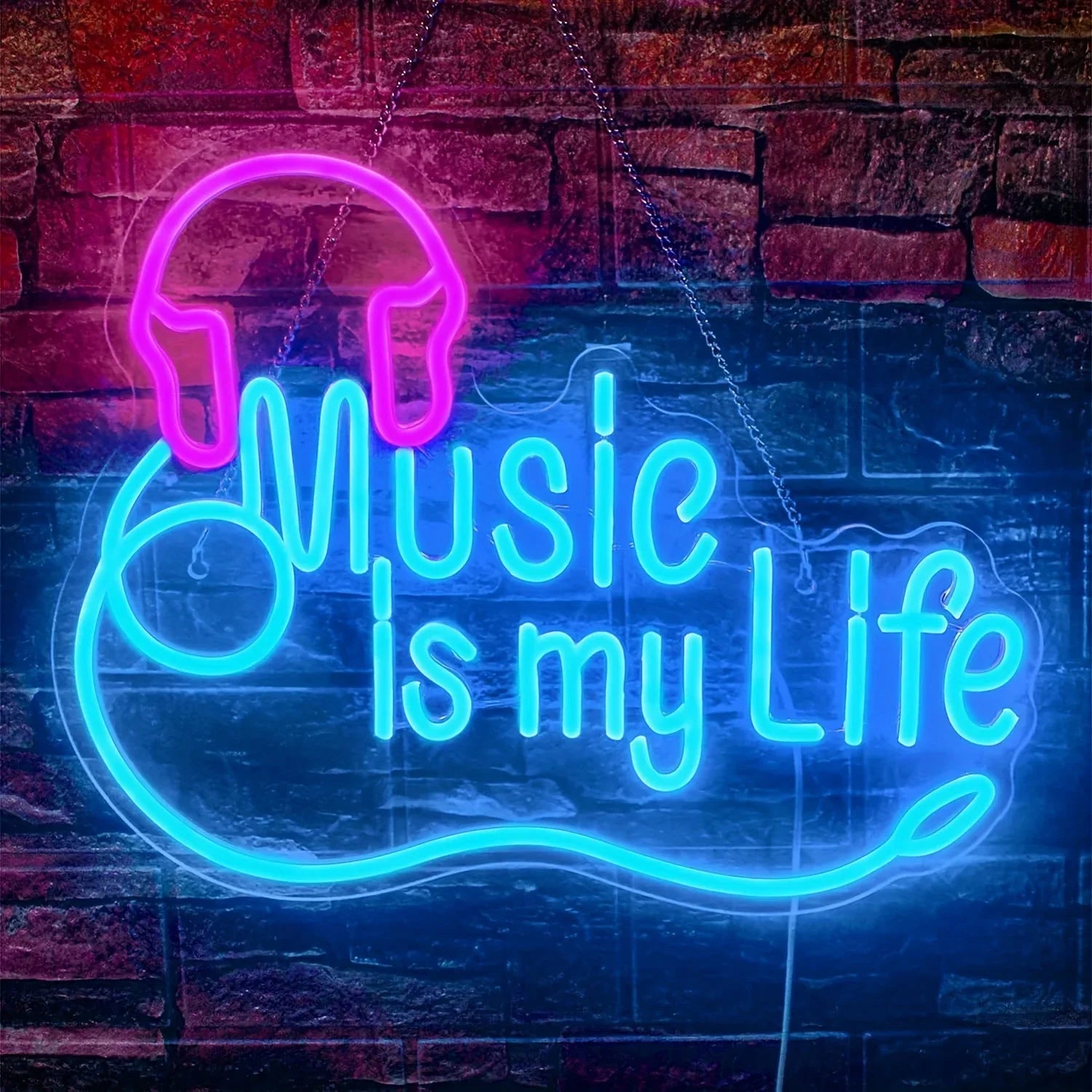 Music Is My Life LED Neon Sign