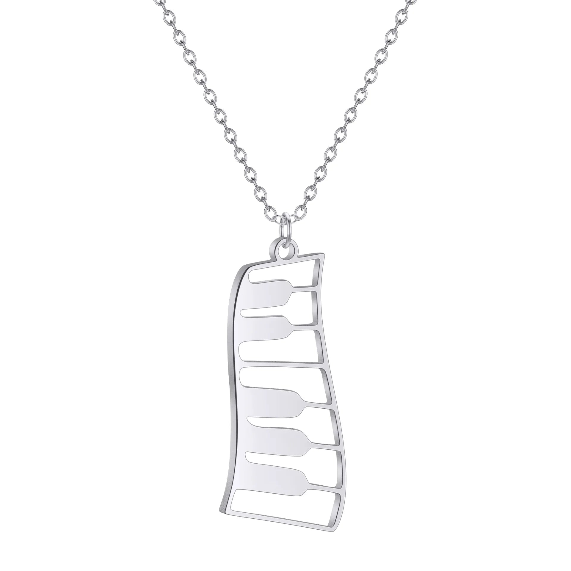 Piano Keys Pendant Necklace