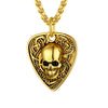 Gothic Skull Guitar Pick Necklace