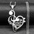 Music Clef Heart Quote Necklace