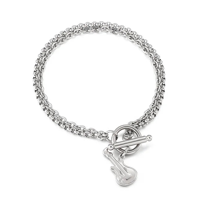 Double Chain Guitar Bracelet