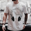 Listening To Music Print T-shirt