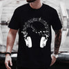 Listening To Music Print T-shirt