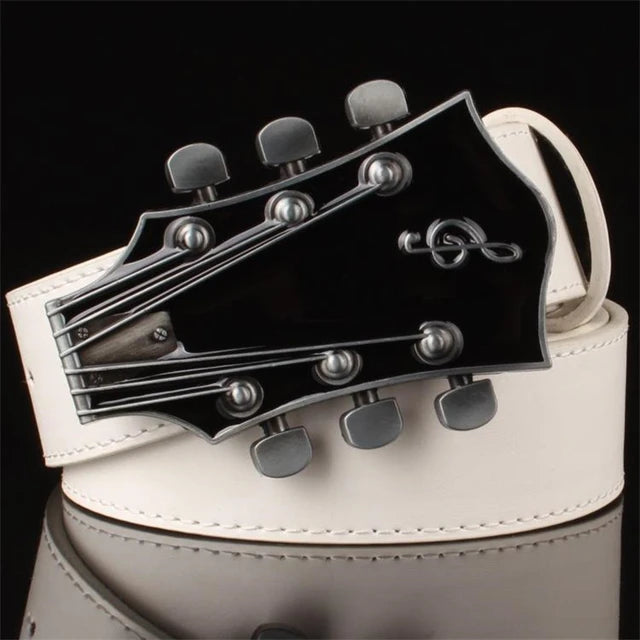 Guitar Shape Buckle Belt - Restocked