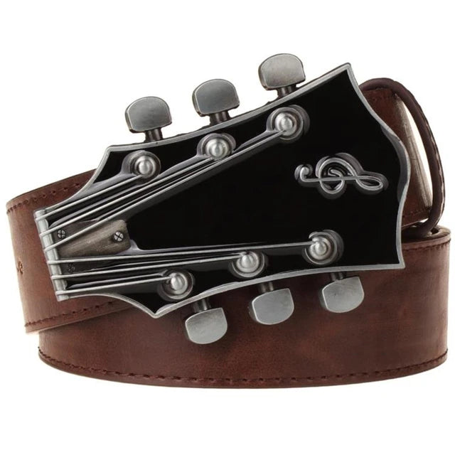 Guitar Shape Buckle Belt - Restocked