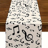 Musical Notes Linen Table Runner