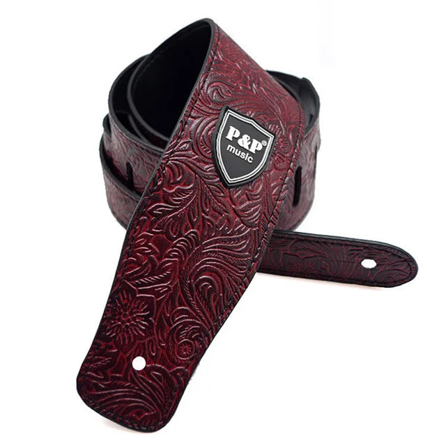 Adjustable Genuine Leather Guitar Straps