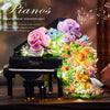 Light Up Flower & Music Instrument Building Block Toy Deco
