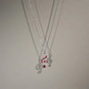 Rhinestone Treble Clef Music Note Necklace