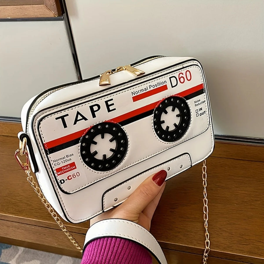 Funny Cassette Tape Crossbody Bag