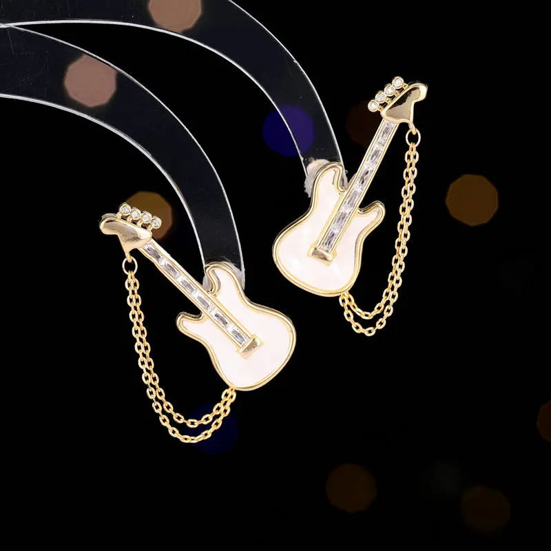 Electric Guitar Chain Earrings