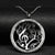 Minimalist Music Tree of Life Necklace