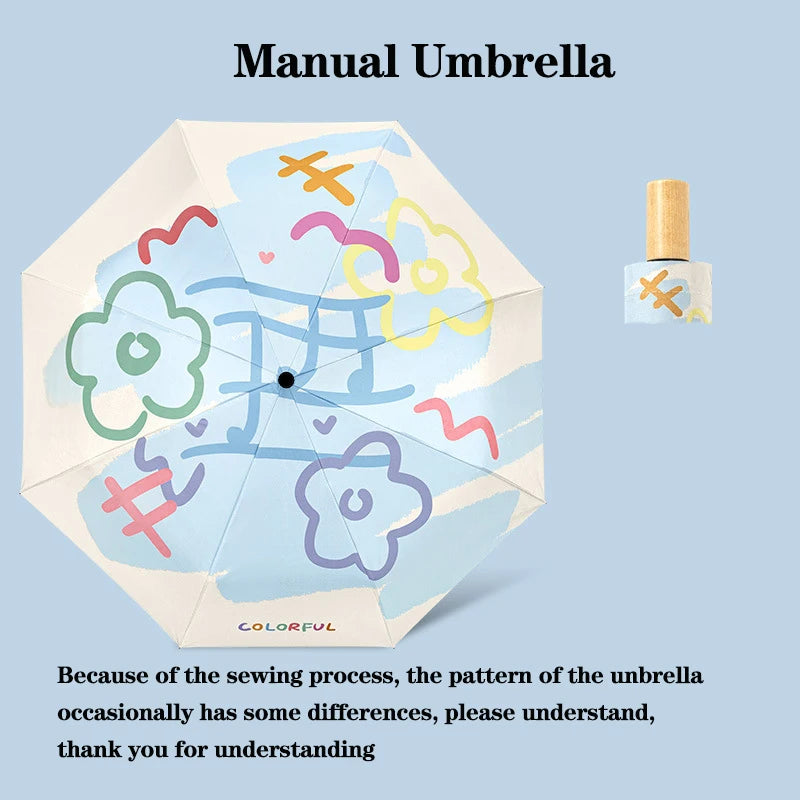 Colorful Music Flowers Umbrella