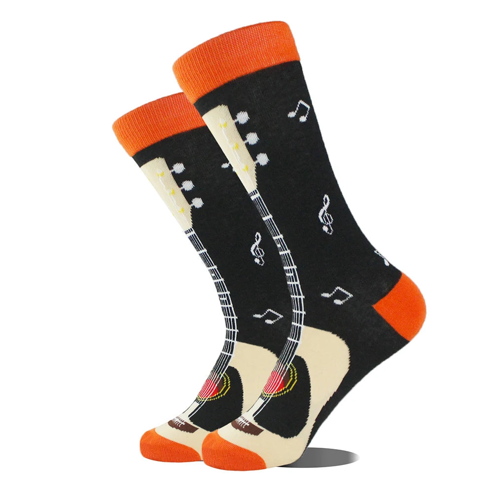 Men's Guitar Pattern Socks