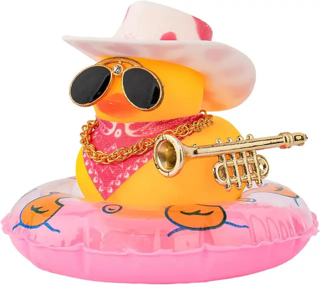 DIY Musician Duck Playing Instruments Ornament