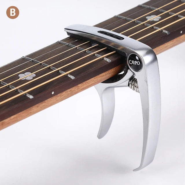 Wood/Metal Guitar Pick Holder Capo